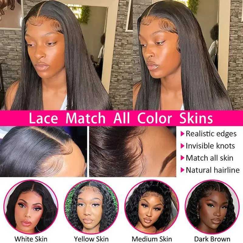 100 Brazilian Human Hair 13x6 Bone Straight Lace Front Human Hair Wigs 30 Inch 13x4 HD Lace Frontal Wig for Women Pre PluckedT251111