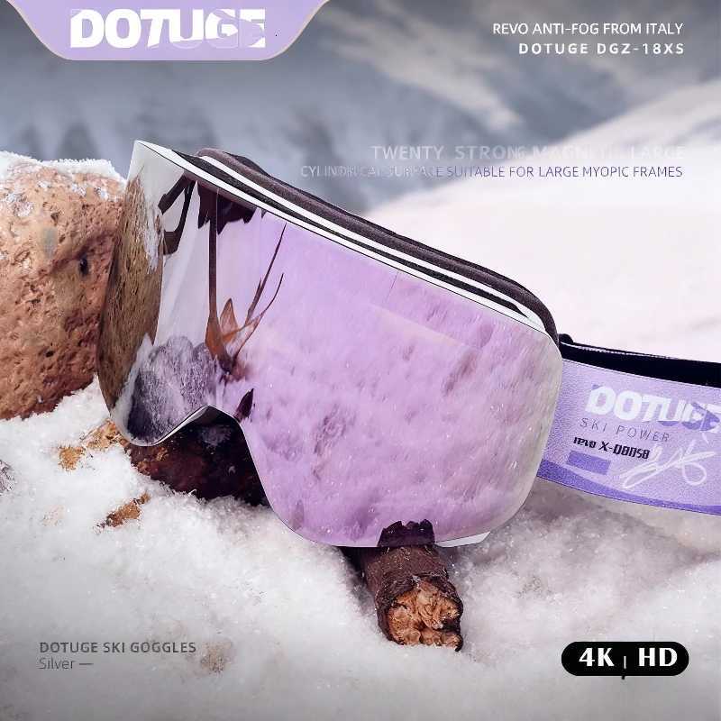 DOTUGE Ski Goggles Magnetic Polarized Anti Fog for Adults Outdoor Mountaineering Cycling K251110