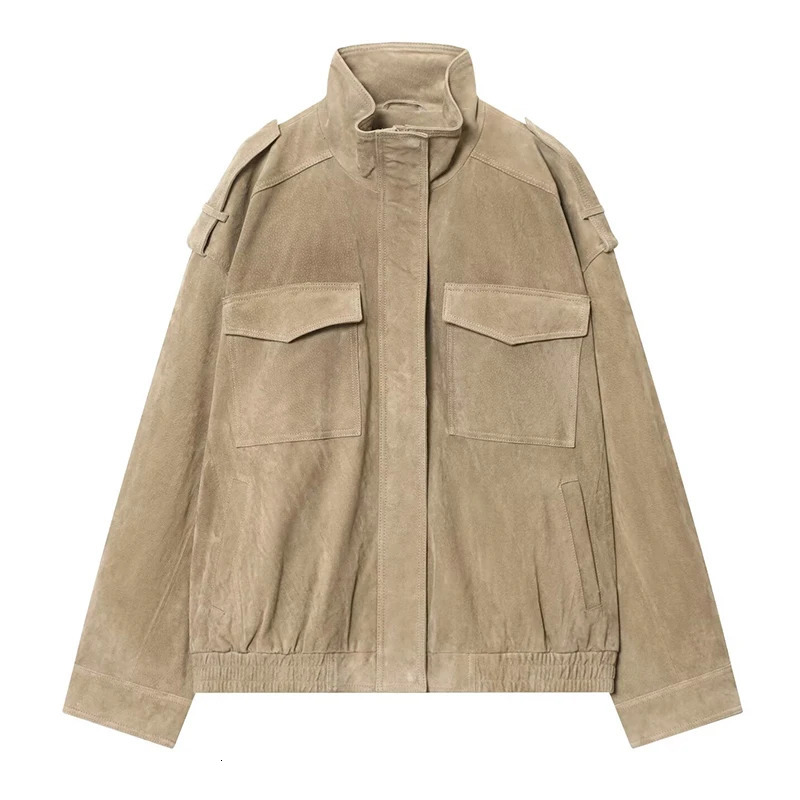 TFMLN 2025 Women Winter Thicken Jackets Fashion Suede Pockets Jacket Streetwear Leisure Pocket Zipper Oversized Jackets 251105