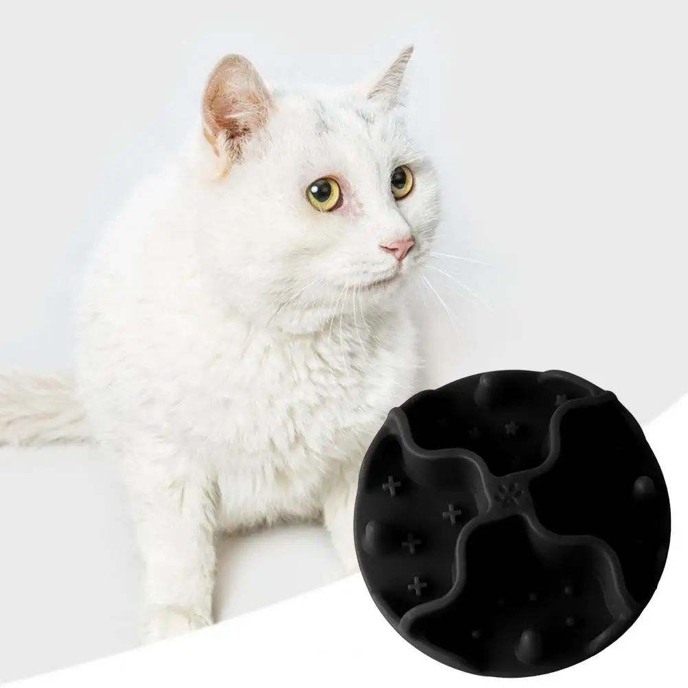 175956 Ceramic cat bowl, made of natural material and fired at high temperature, solid and smooth, easy to clean and non-toxic, to ensure cats' h