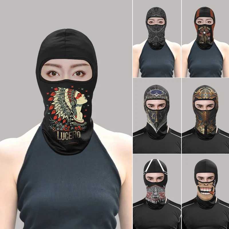 Winter and autumn motorcycle sun protection riding mask full face helmet headgear mask warm anti-cold scarf Summer breathable m S251110