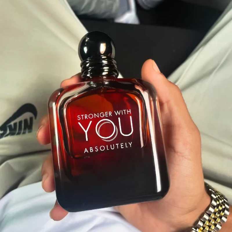 ABSOLUTELY STRONGER WITH YOU Perfume Men 100ml Eau De Toilette Date Attraction Fragrance Long Lasting Cologne Body Spray Gift W251111