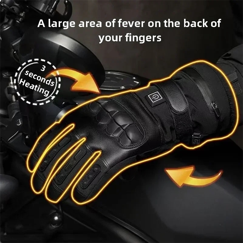 heated Tatical Glove Motorcycle Gloves Man Bicycle Supplies for You Automobiles and Motorcycles Bike Accessories Mens Cycling i251110