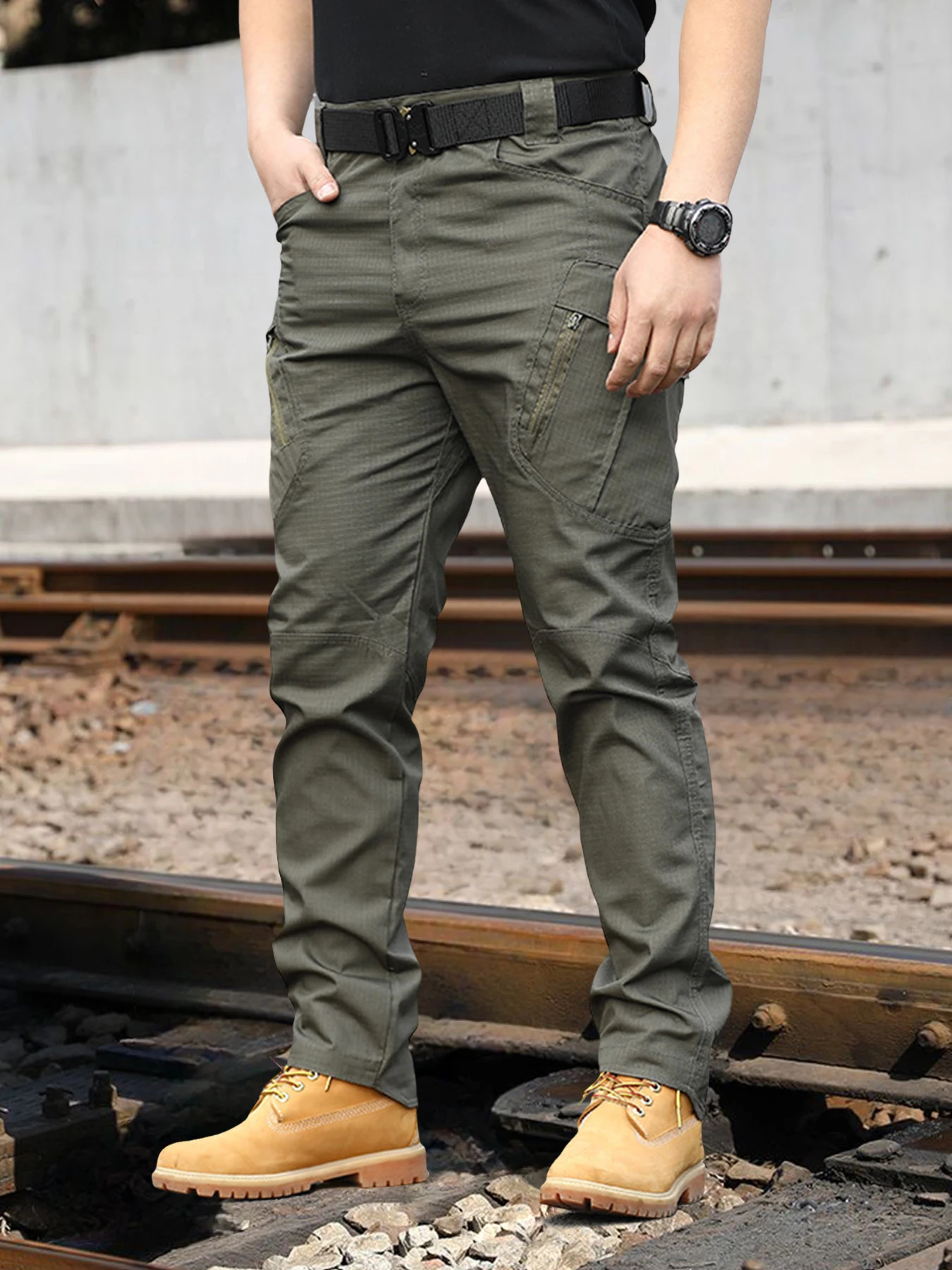 Tactical Work Pants Series Mens IX9 Tactical Pants Multi-Pocket Large Capacity Training Pants Commuter Pants Wear-resistant 251110