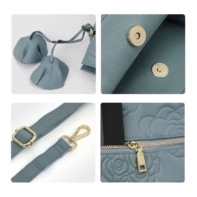 2025 New Women's Handbag Large Capacity Fashion Printed Bag Designer Trendy Women's Handbag Genuine Leather Material