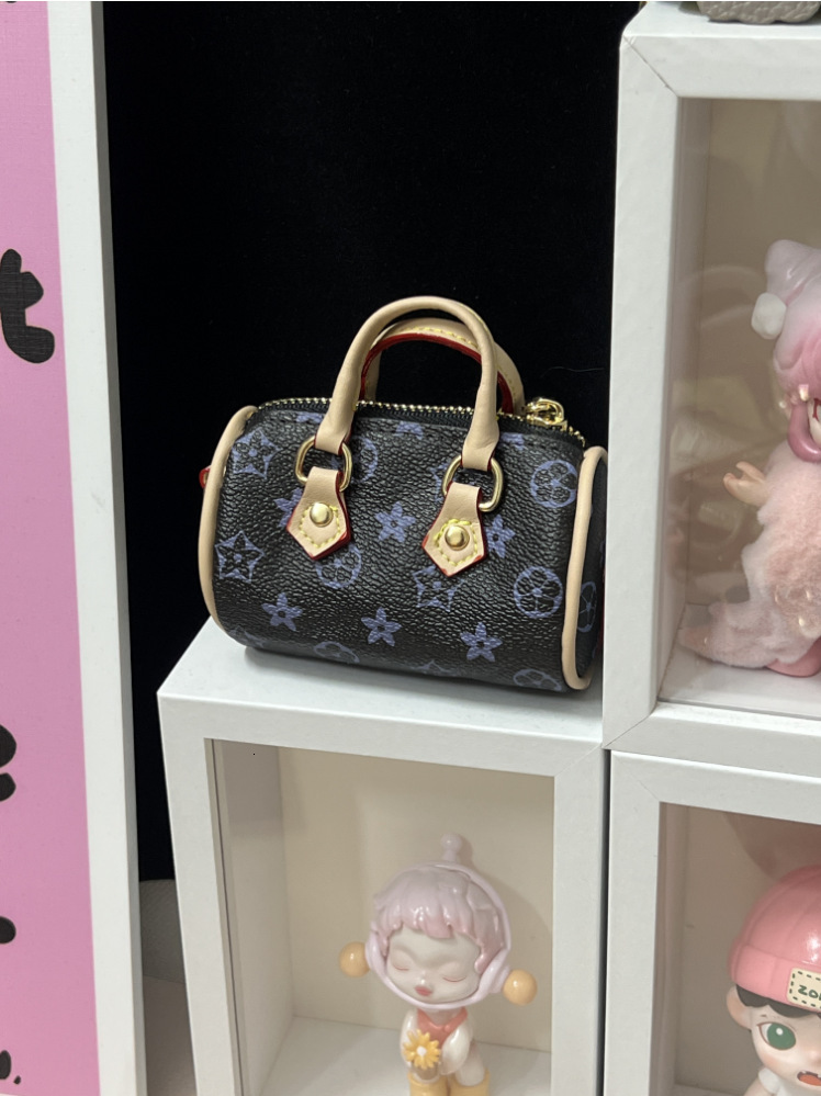 designer bag charm mini monogram pillow coin purse earphone keychain live streaming same style pendant car key bag