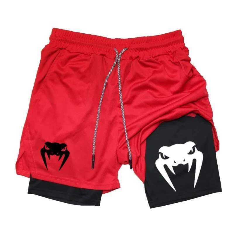 Tight shorts men's summer gym carnival running training sports mesh breathable shorts