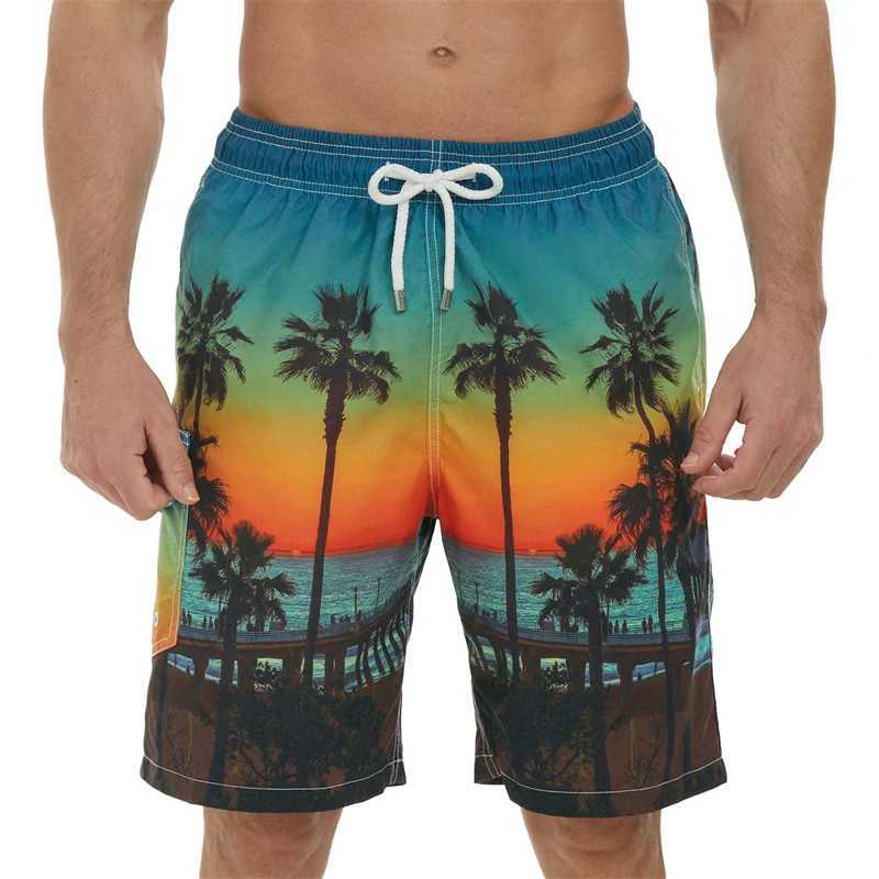 Mens Summer Board Shorts 3D Printed Beach Pants Womens Swimsuit 2023 New Swimsuit Tight Pants Sports Gym ShortsW250410