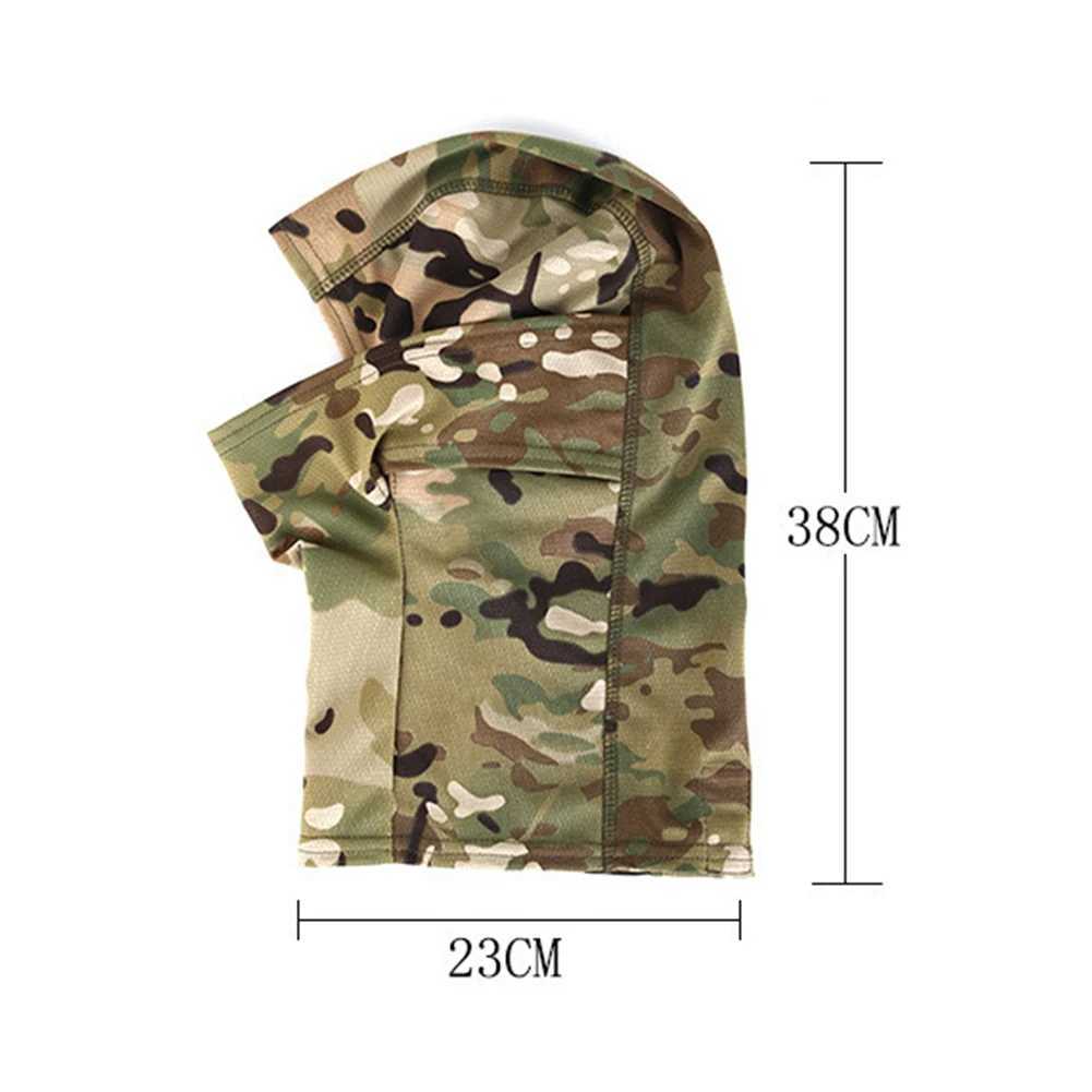 Camouflage Balaclava Full Face Scarf Ski Cycling Full Face Mask Cover Neck Head Warmer Sports Cap Helmet Liner S251110
