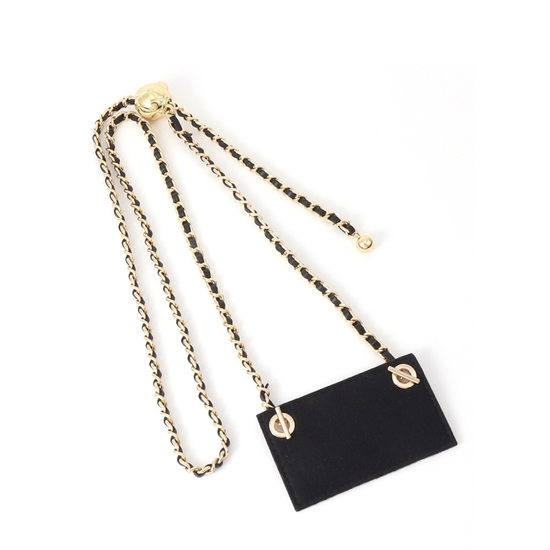 Leather Shoulder Strap Metal Chain for Small CF Card Bag Crossbody Bag Accessories Replacement Wallet Interior 251110