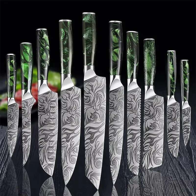 Stainless Steel Professional Japanese Kitchen Knives Durable Slicing Boning Paring Bread Utility Chef Cleaver Meat Knife