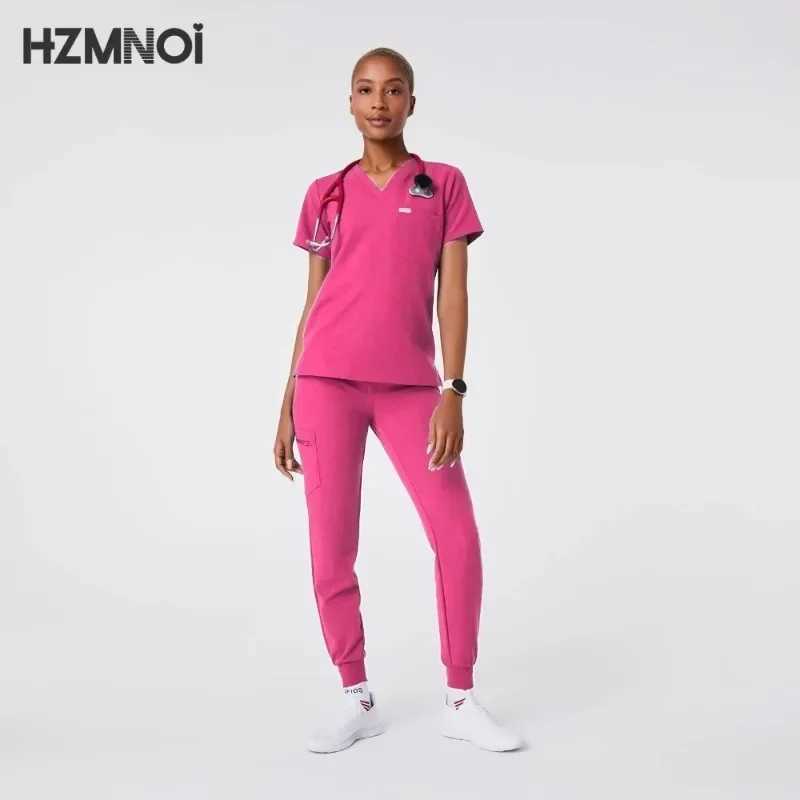 Hospital Surgical Clothes Medical Uniform Women Scrub Set Doctor Nurse Accessories Dental Clinic Scrub Set Beauty Sn Workwear X2504101