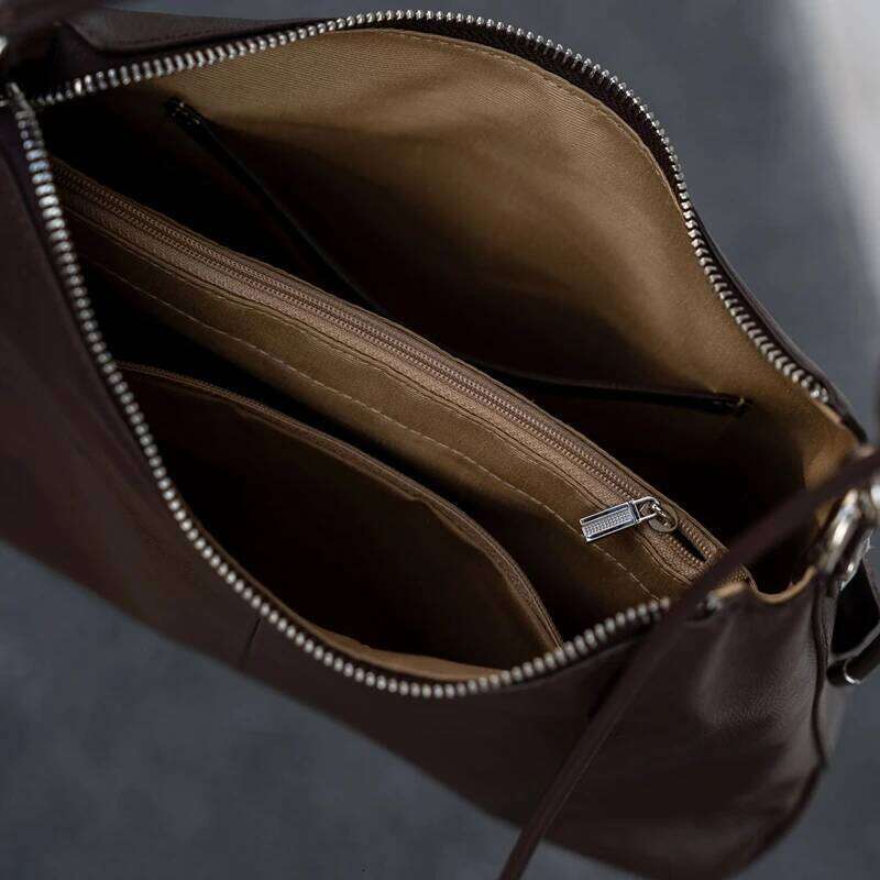 Hifashion Vintage Cow Genuine Leather Soft Hobo Shoulder Bags For Women 2025 Luxury Designer Half Moon Crossbody Ladies Handbags