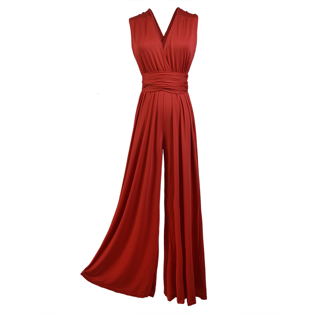 Multi wearing method, multi rope cross OL sexy bandage jumpsuit, fashionable women's clothing