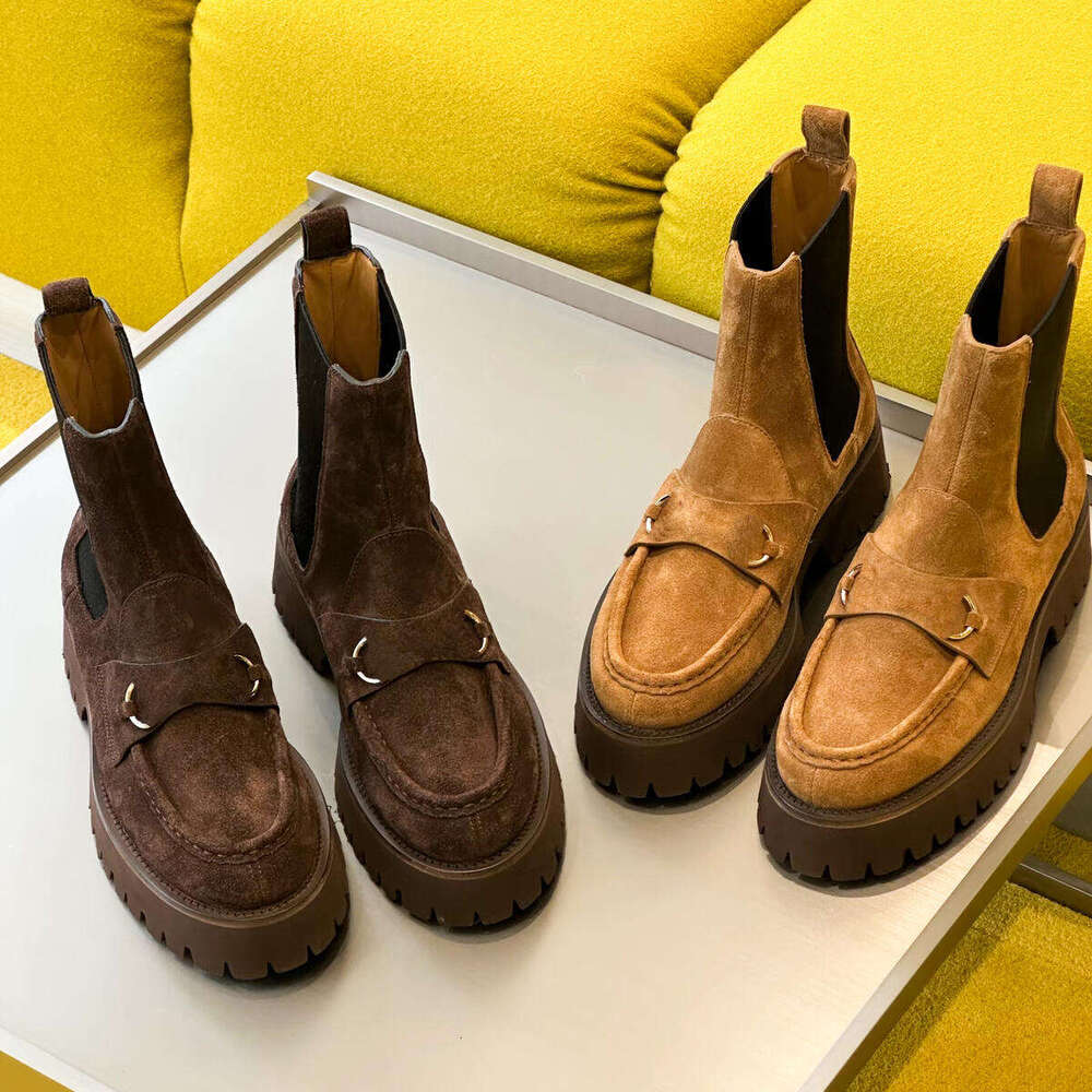 10a Autumn Winter ankle boots Suede leather Designer boot woman Loafer Martin snow boot wedge Dress shoe Boots Luxury Mule Black Ankle boot sport Casual outdoor shoe