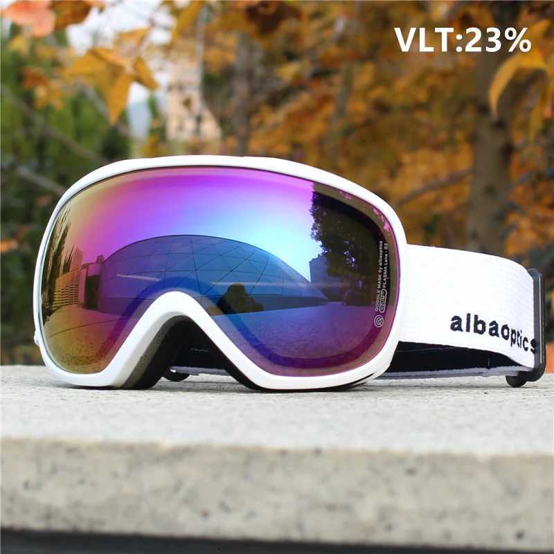New Alba Mask Double Layers Anti-Fog Ski Goggles Snow Snowboard Glasses Snowmobile Eyewear Outdoor Sport Ski Googles K251110