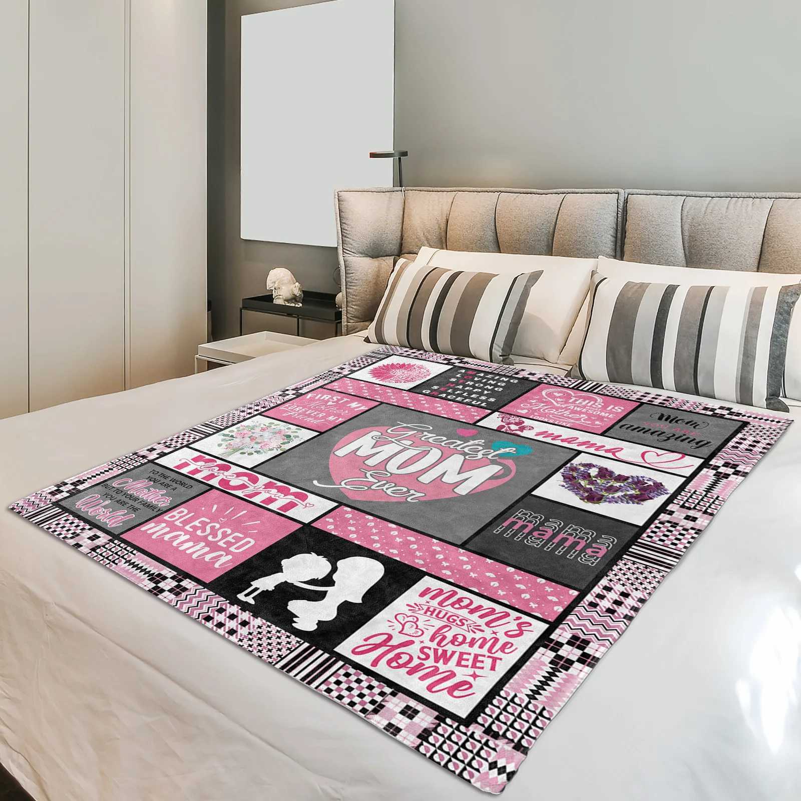 1Pc Double Sided Flannel Blanket Soft Warm Bedding for HomeOfficeACSofaNapBedTravelModern Throw Blanket for Household C251111