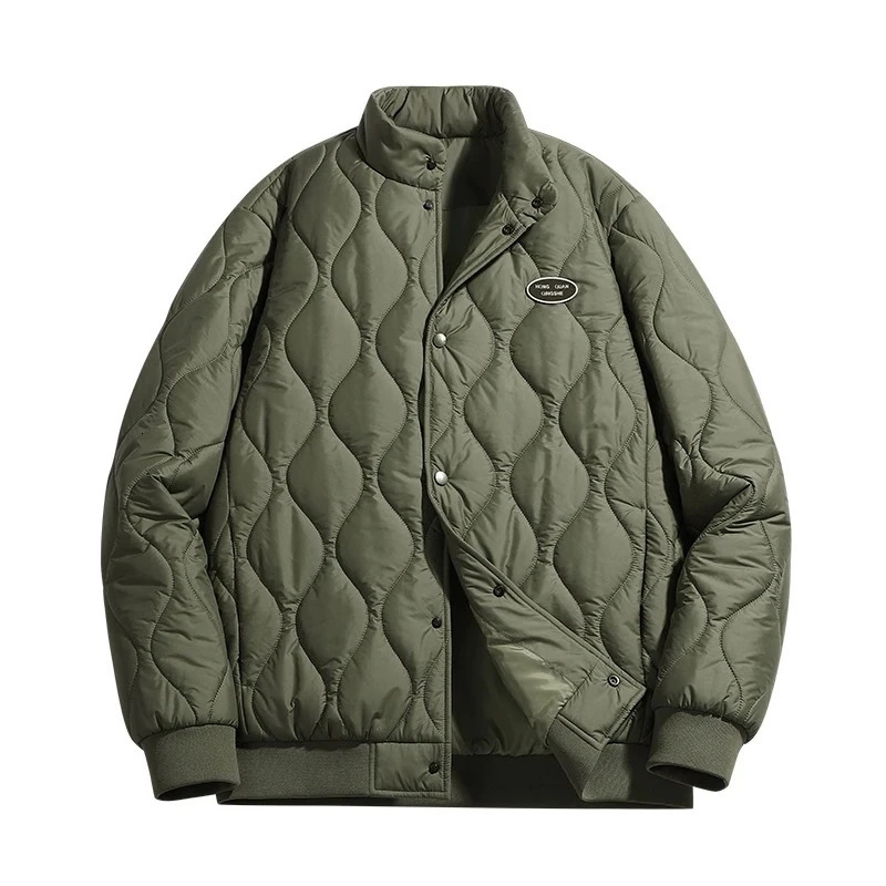 Streetwear Mens Thicken Puffer Jacket Korean Loose Warm Winter Cotton Padded Jackets Fashion Versatile Parka Coat Men Clothing 251106