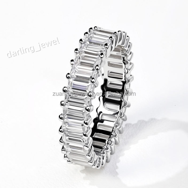 Spot Goods Engagement Weeding Anniversary Rings VVS VS GRA Certificated Rings S925 D Rings Mosan Diamond