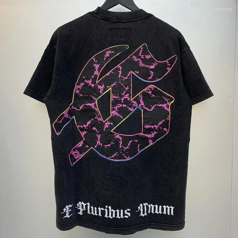 Men's T Shirts High Street Original Label Skull Dreams T-Shirt Vintage Do Old Black Short-sleeved Top