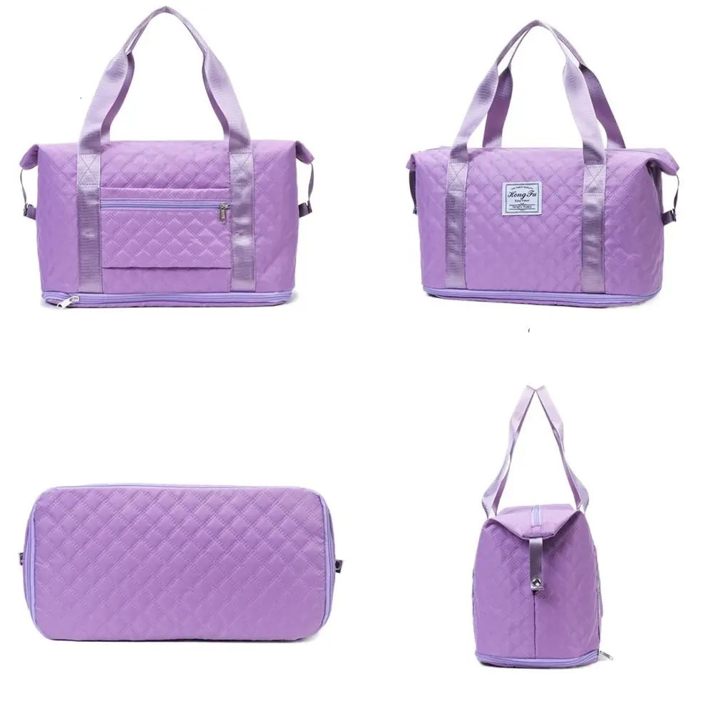 Waterproof Travel Bag Durable Foldable Wet and Dry Separation Shoulder Bags Large Capacity Handbag Suitcase Trolley Case 251110