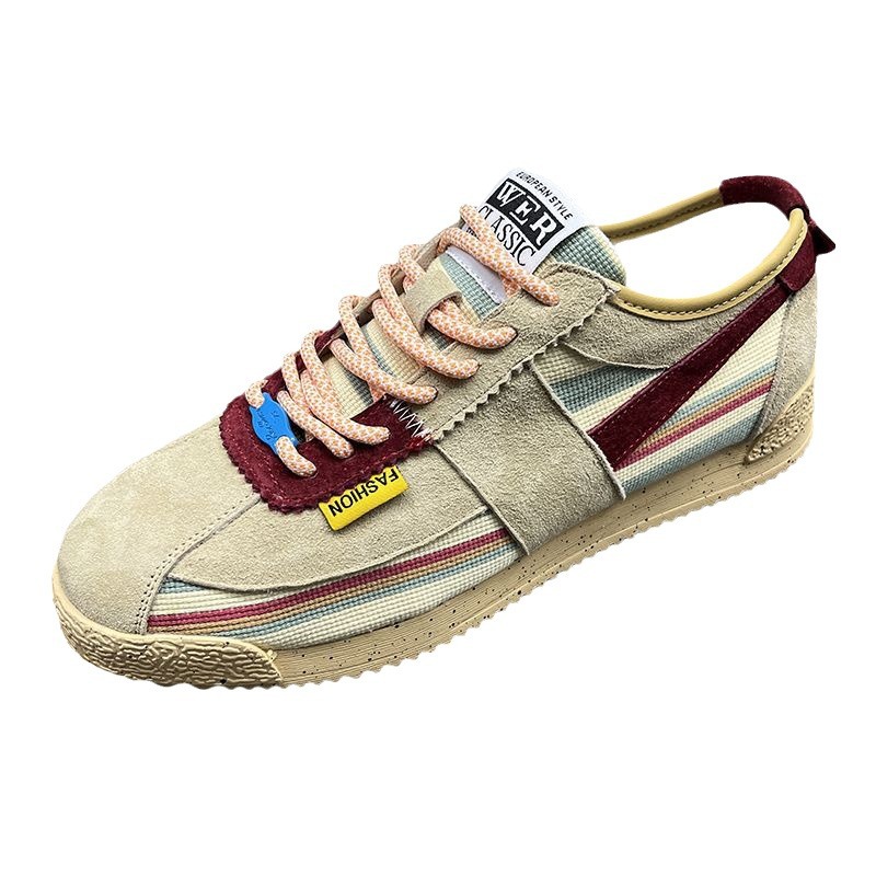 Free shipping designer sport shoe men khaki white gray comfortable breathable wear-resisting outdoor running shoe 2025