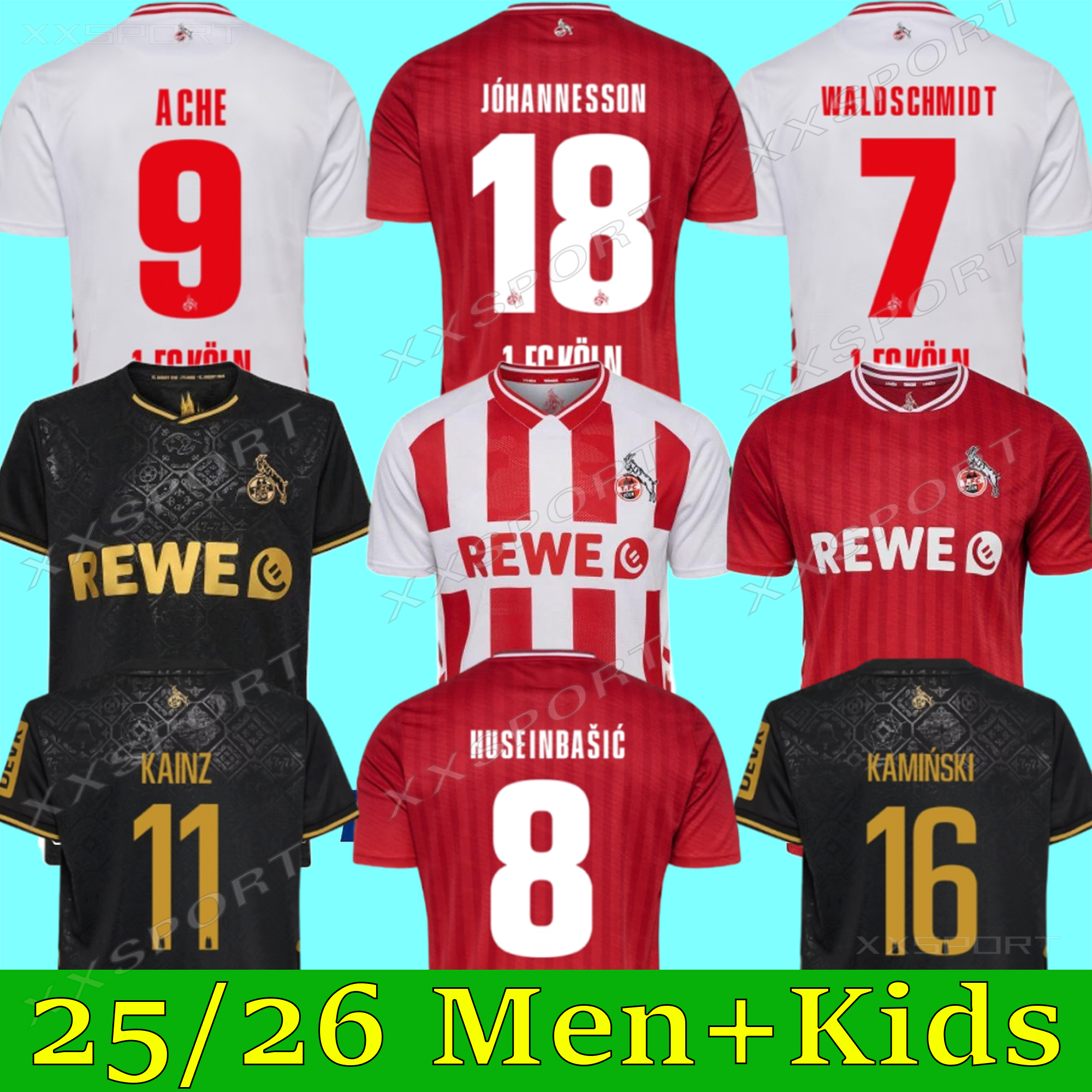 2025 2026 Soccer jerseys FC Koln football jersey 25 26Koln jersey MARTEL HUBERS WALDSCHMIDT KAINZ HUSEISIC LJUBICIC football shirt Kit Retro Men fans uniform