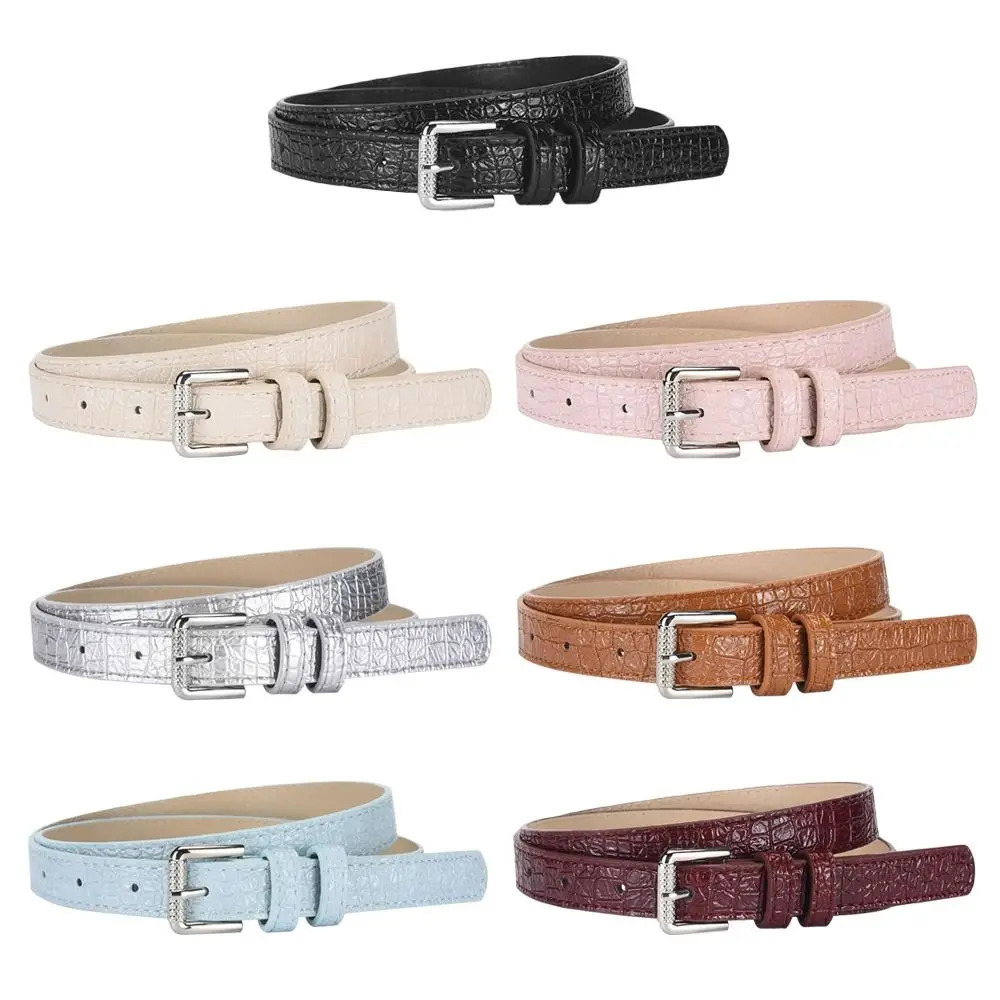 Fashion Pattern Womens Belt PU Leather Simple Waistband Belts Leather Belt Pants 251031