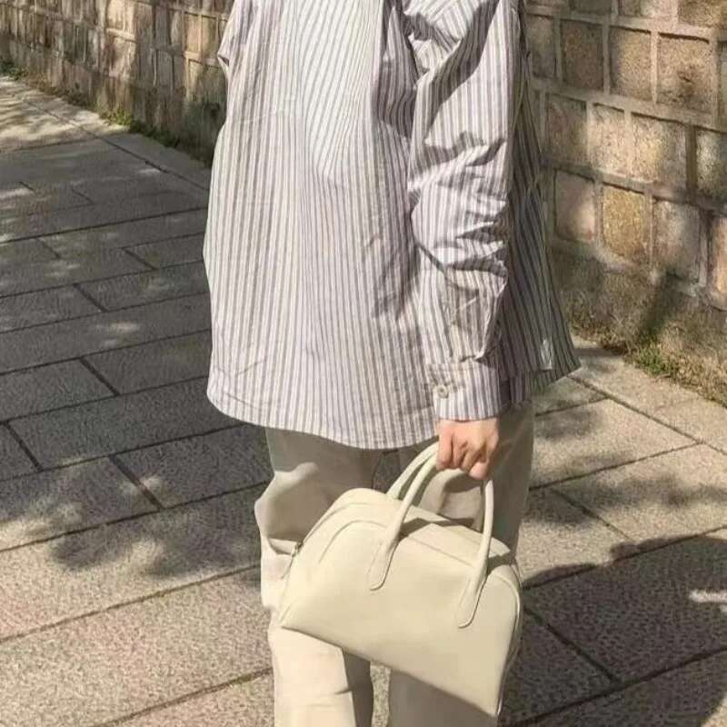 Designer Bag NW Boston Leather Handbag Fashion Versatile Premium Women's Commuter Bag
