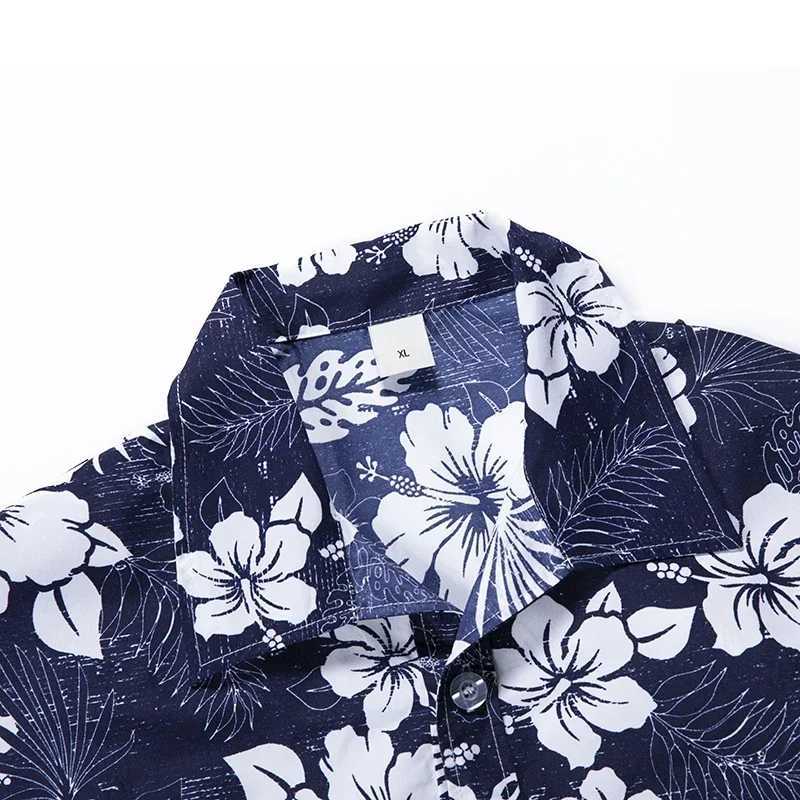 Plus Size 6XL 7XL 8XL Fashion Mens Shirts Men Hawaiian Camicias Casual Polyester Shirts Kapok Printed Short-sleeve Blouses Tops K251110
