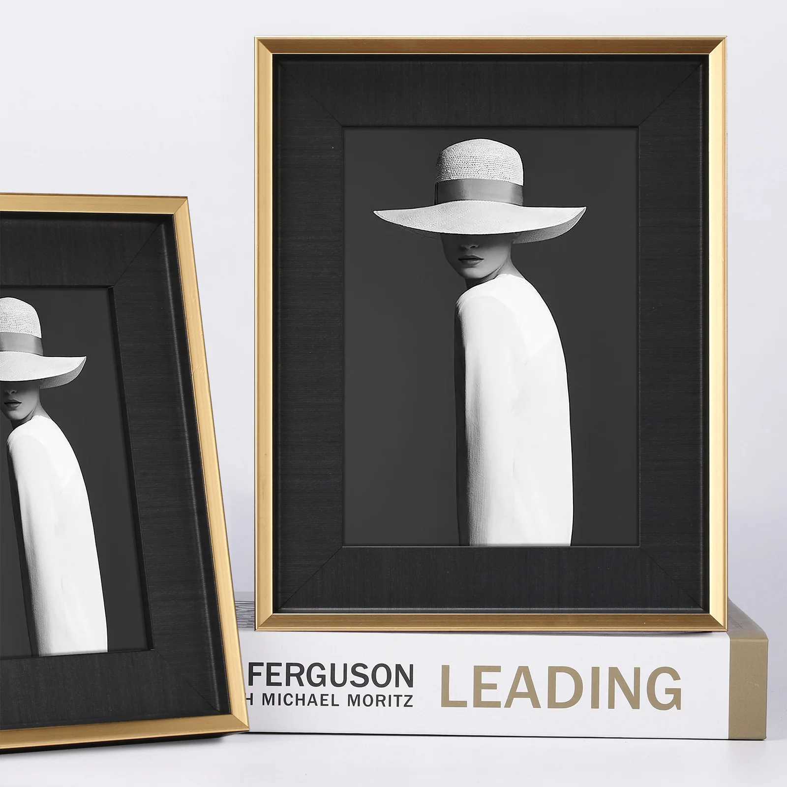 European Luxury Wooden Photo Frame Home Office Study Desktop Decoration L251110 H260306