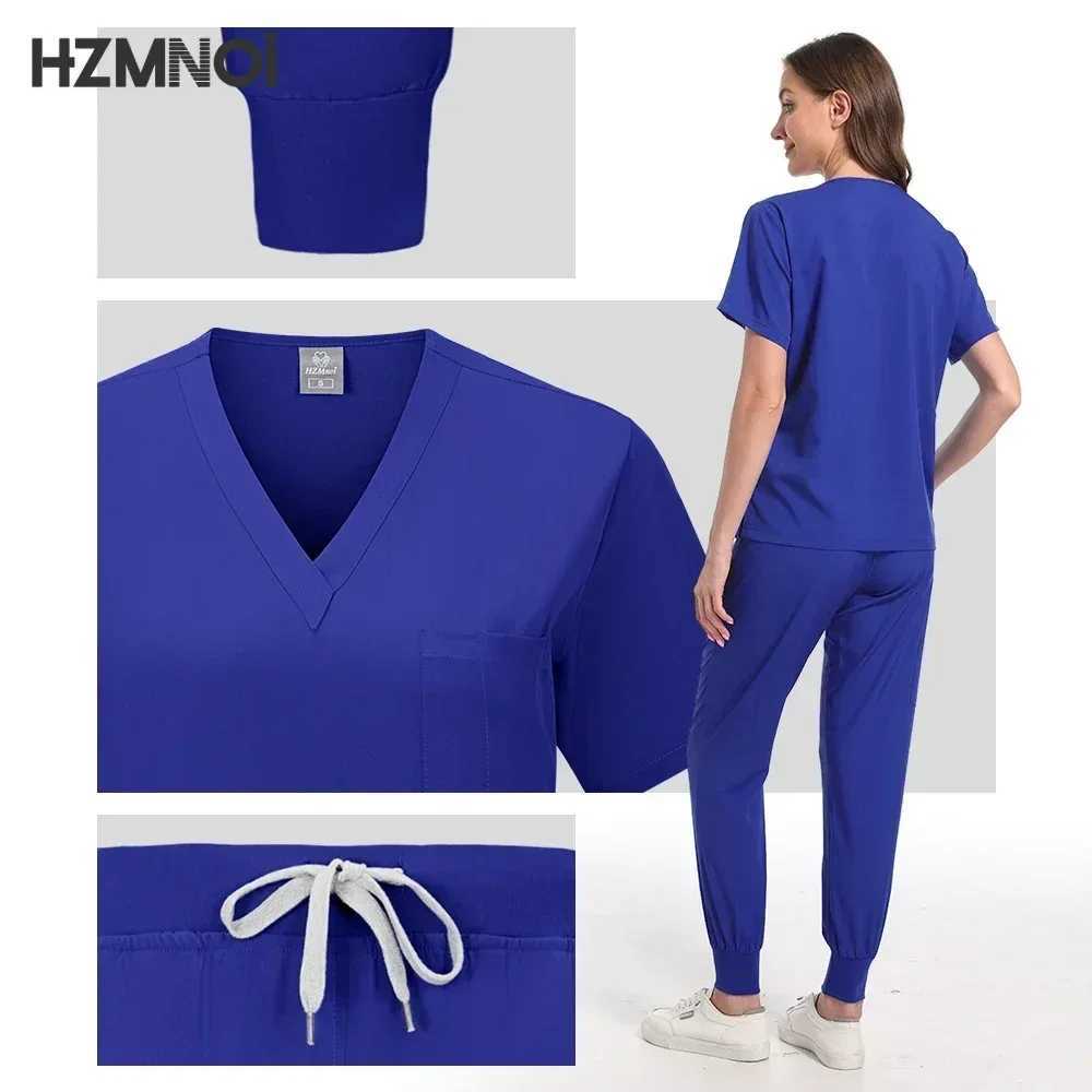 Short Slved Scrubs Uniform Tops+Pants Nursing Uniforms Women Multicolor Pet Shop Doctor Medical Surgery Workwear Surgical Sets X250410