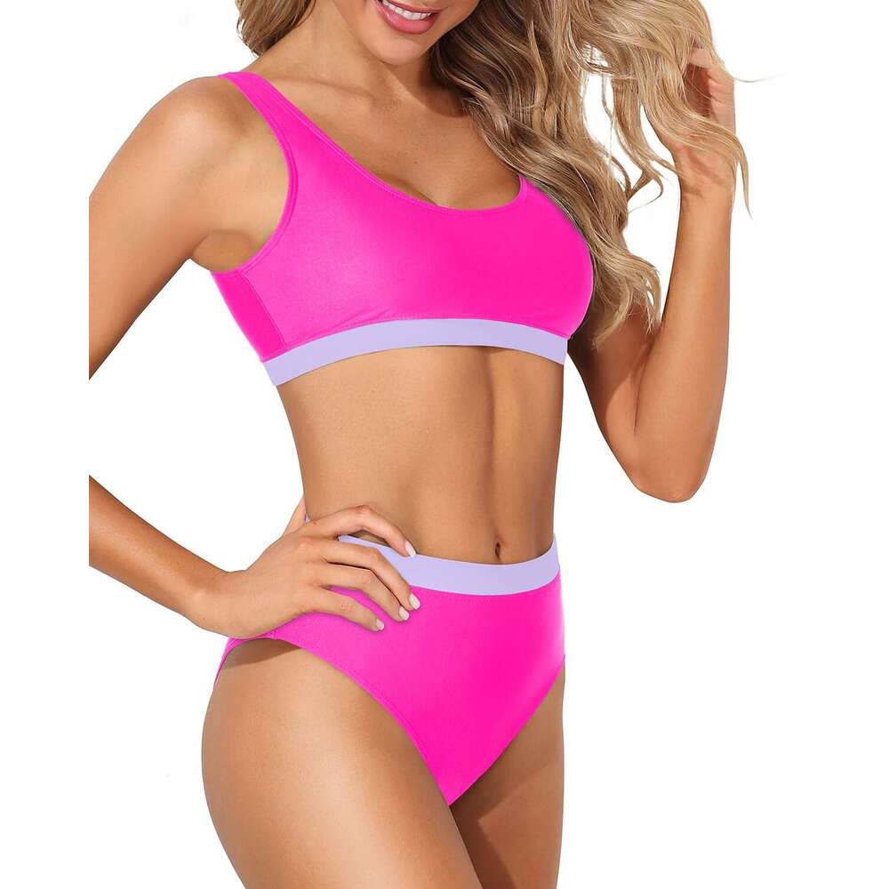 Womens Swimwear Designer High-end Bikini Sexy Color Contrast Suitable for Wearing by the Seaside