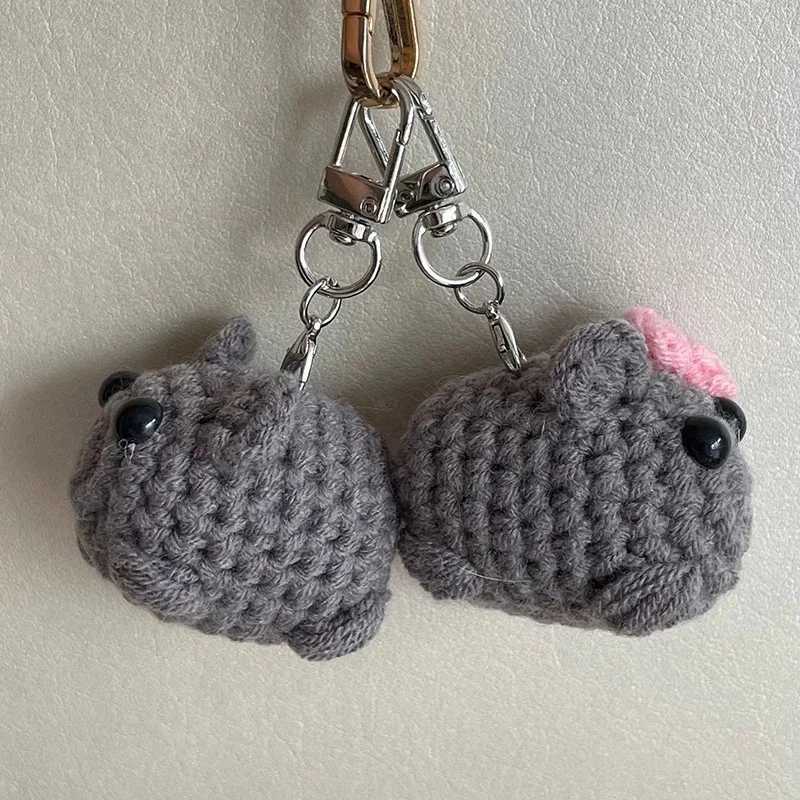 Yupsk Music Sad Hamster Meme Plush Toy Keychain Bag Fun Pendant Keychain Jewelry Womens Birthday Gift W250411