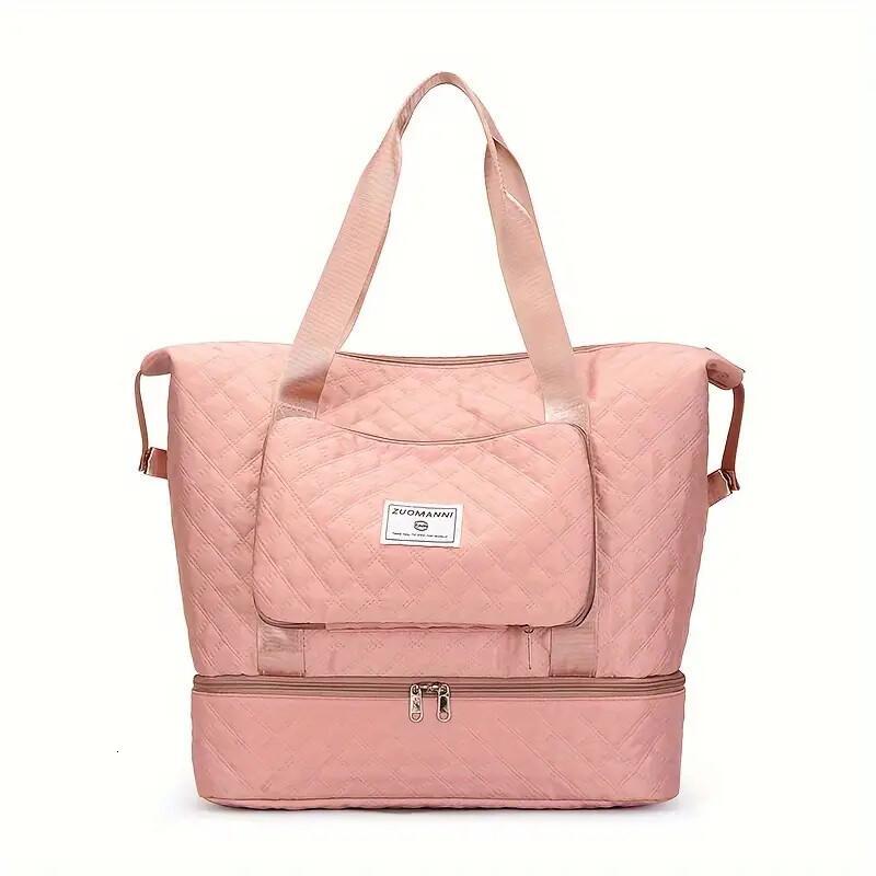 FL- Women Ladies Gym Bag Waterproof Large Weekend Travel Holdall Duffle Bags Luggage