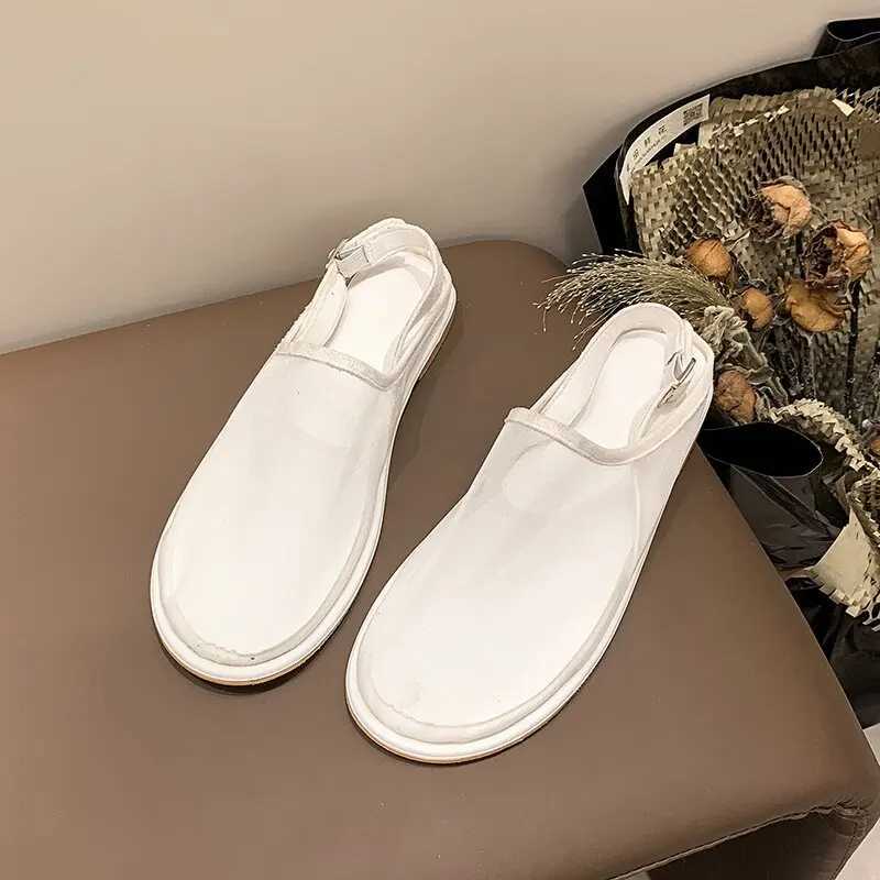 New luxury brand flat sandals womens Fi back travel strap sandals with mesh breathable summer casual sliderXJ250410