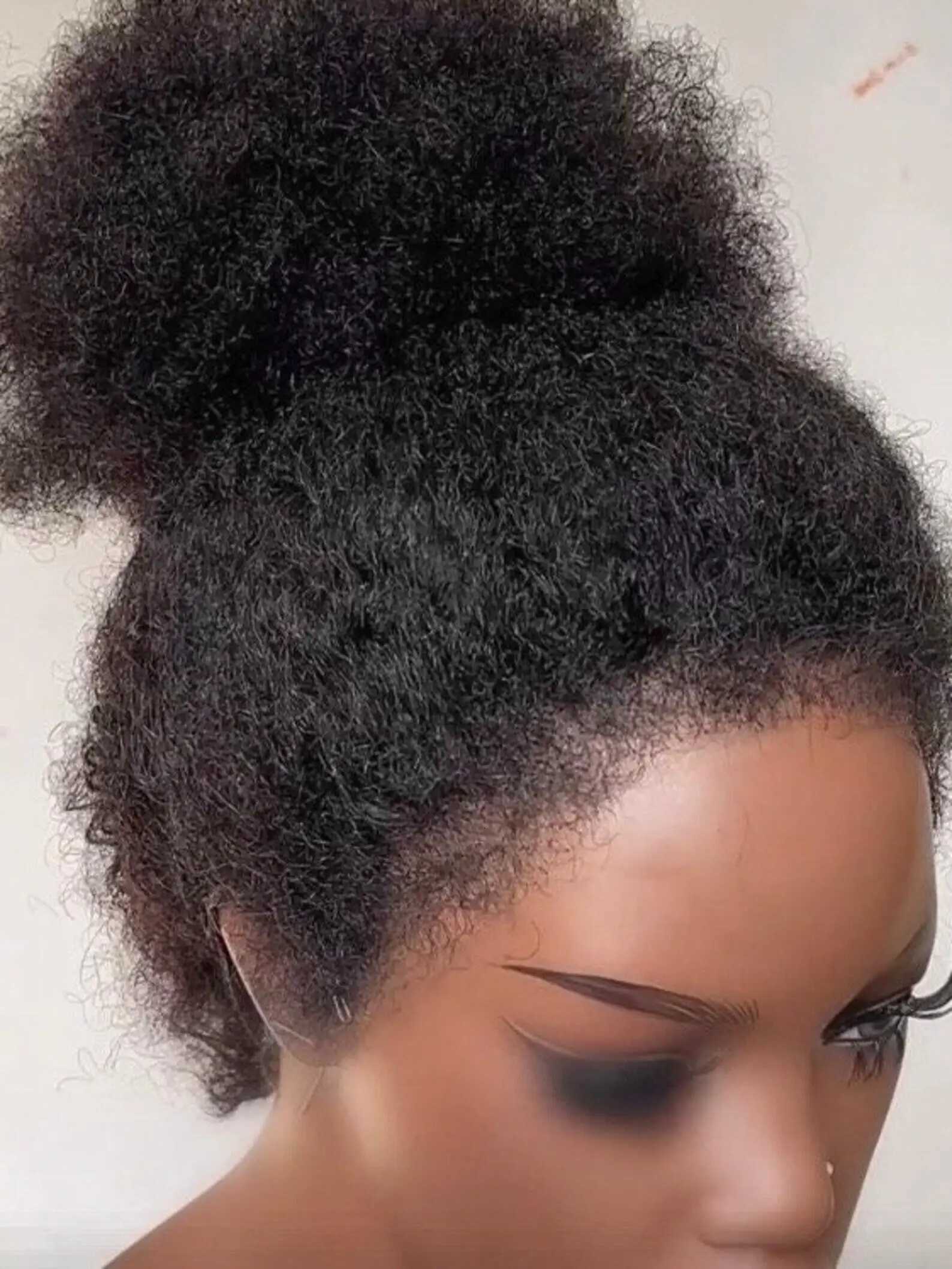 26Inch Soft Long Glueless Natural Black Kinky Straight Lace Front Wig For Women With Baby Hair Synthetic Preplucked DailyT251111