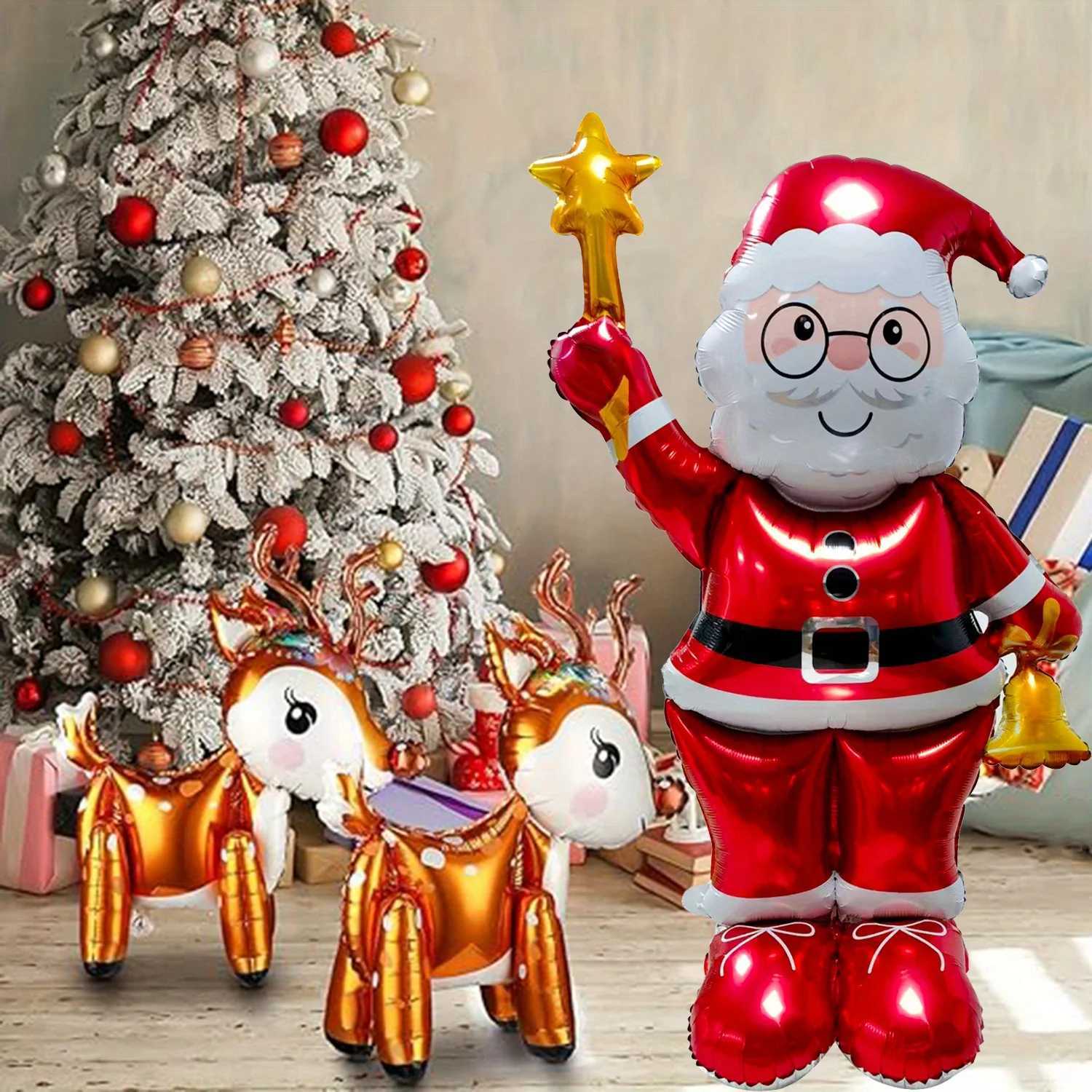 Christmas Giant Santa Claus Birthday Party Decoration - Giant Santa Claus Christmas New Year Wedding Party Decoration Y251111