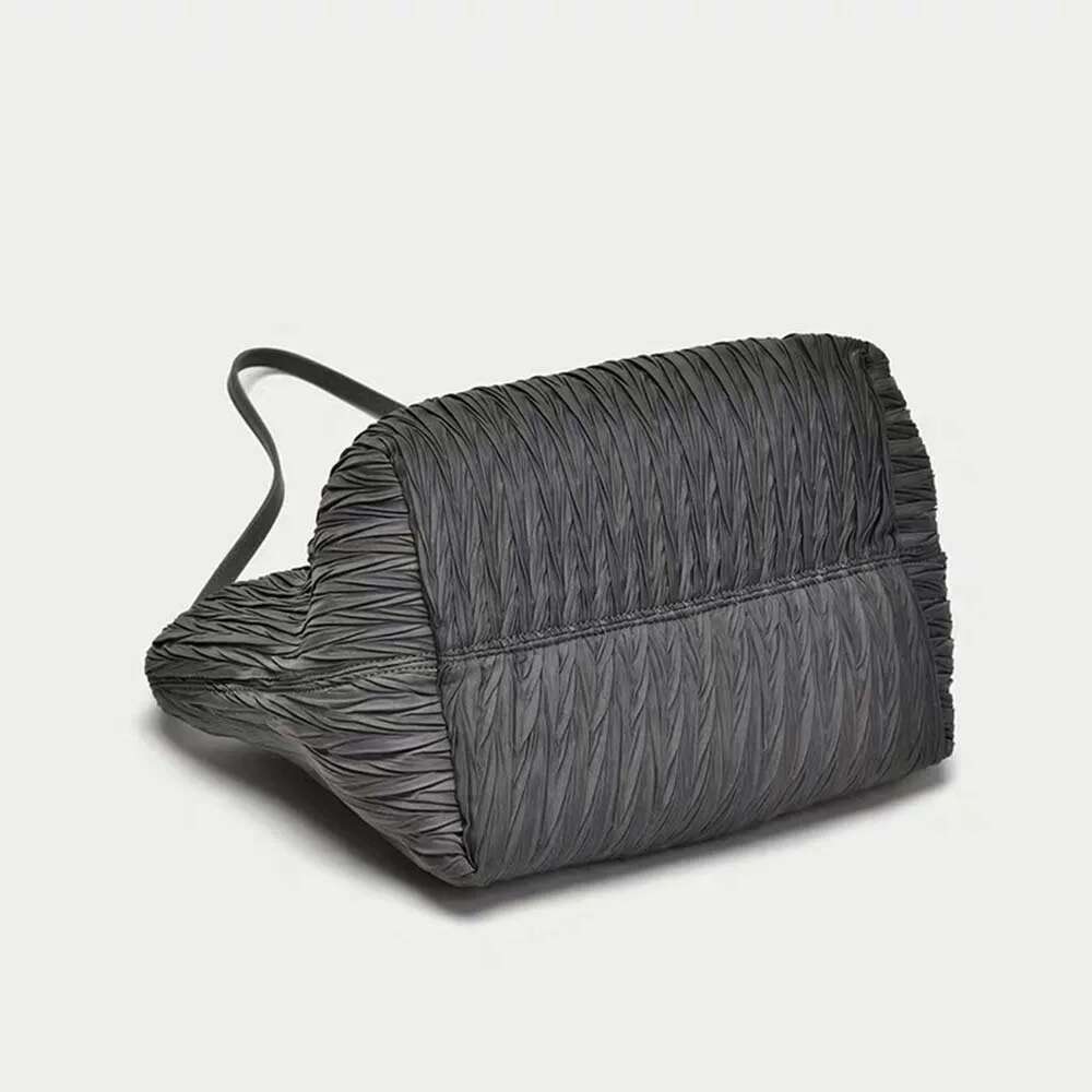 High Quality Large Tote For Women Handbags And Purses Waterproof En Oxford Fold Pattern Travel Shoulder Toes Shopper Bag 2021