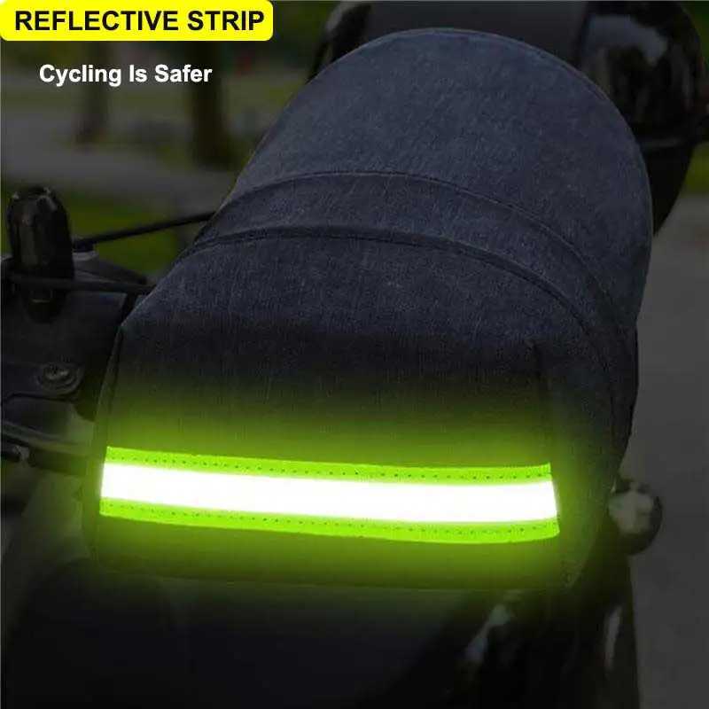 1Pair Motorcycle Windshield Handlebar Gloves Windproof Motorcycle Gloves Winter Warm Electric Car Handle Covers Moto Accessories S25118{category}