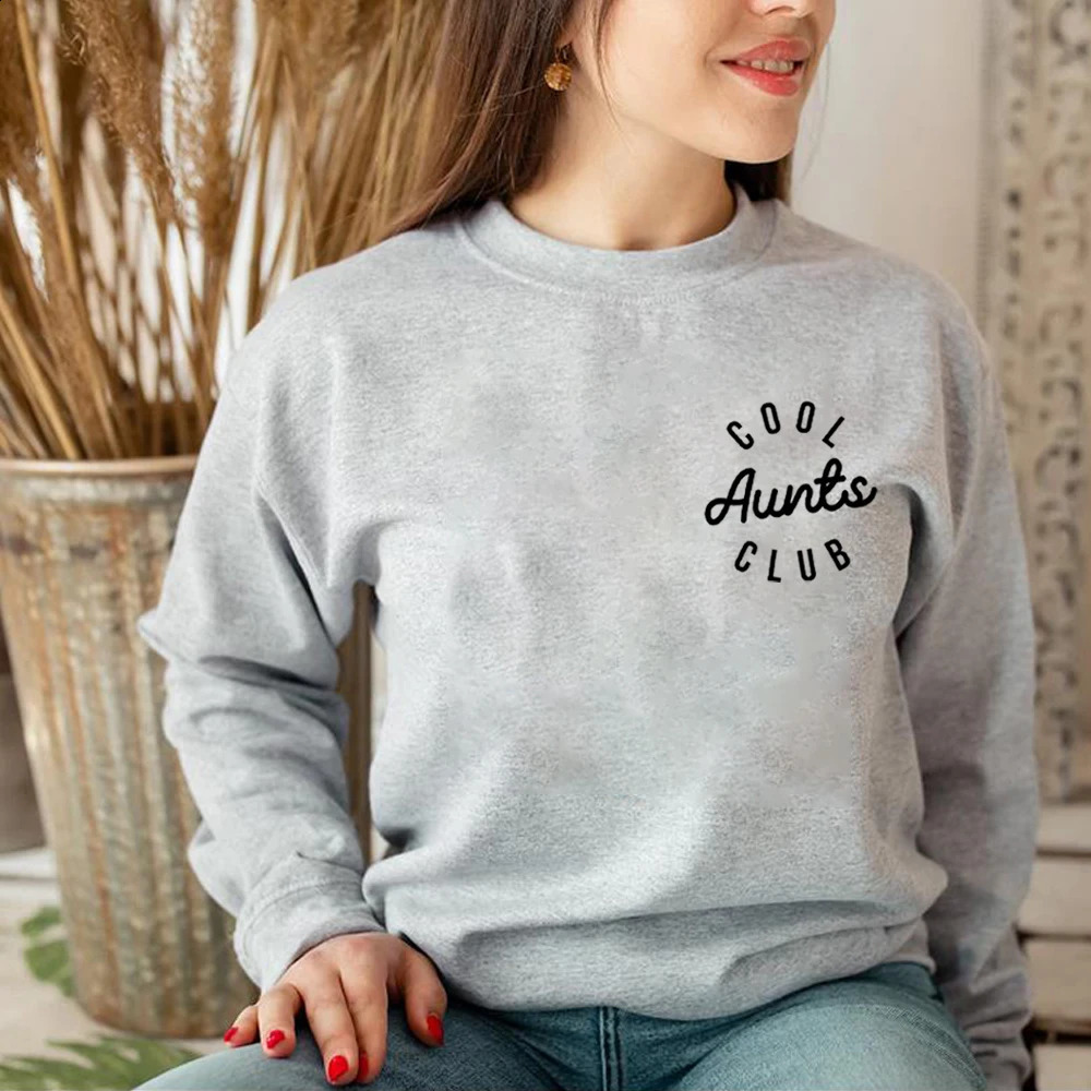 Cool Auntie Club Sweater Shirt Favorite Hoodie Gift from Niece Fun Womens Clothing 250314
