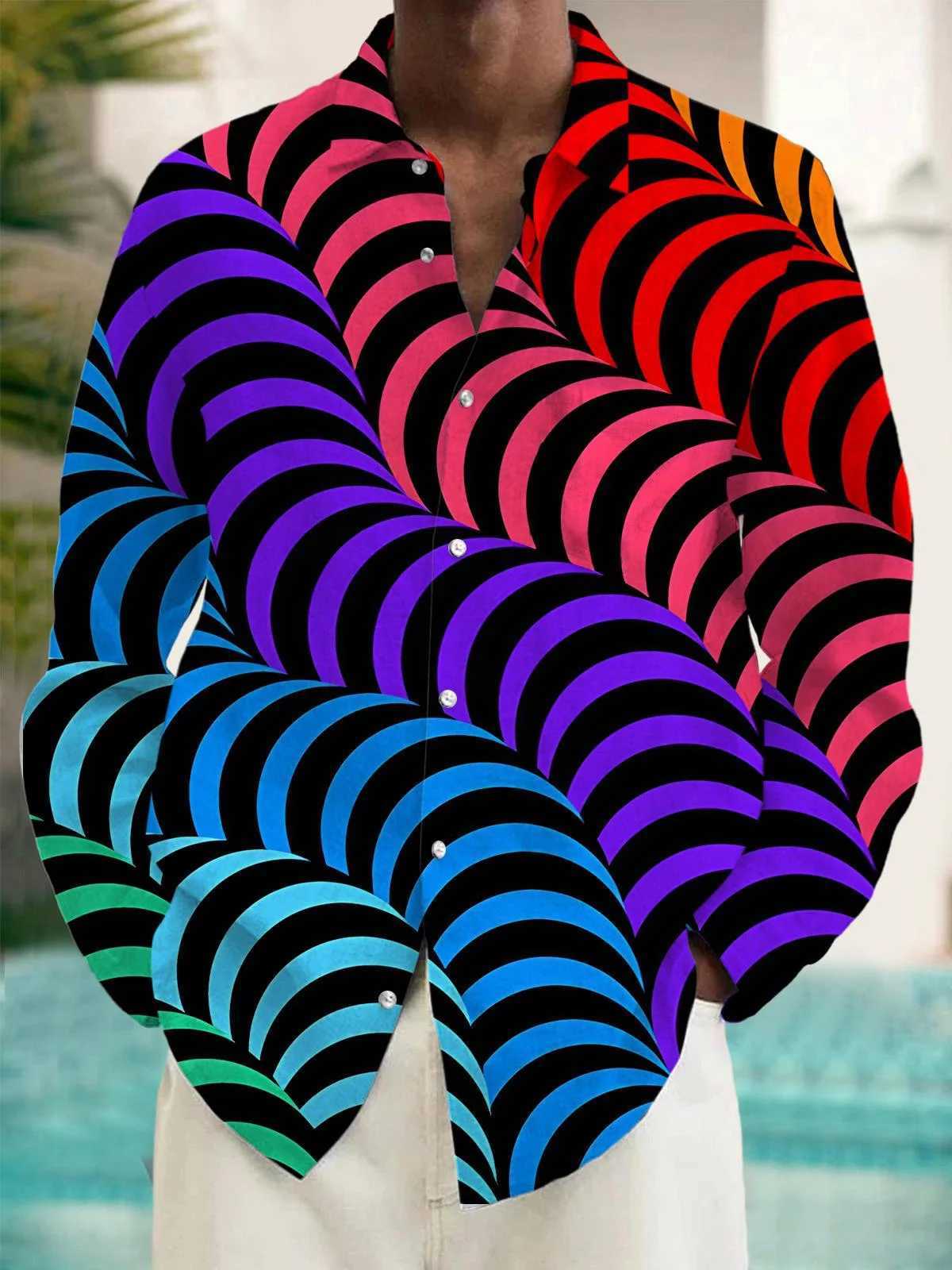 Mens shirts button down shirts casual shirts spring and summer printed long sleeves daily fashionable comfortable K251110