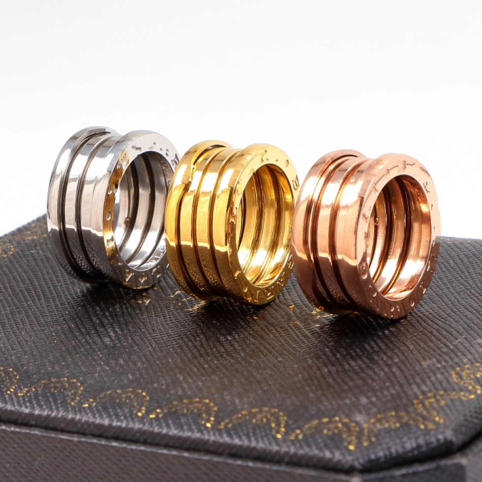 Luxury Spring logo engrave designer girls woman man boys B rings 18K Gold Silver Rose Titanium Steel branded Rings wedding Jewelry 5 6 7 8 9 10 11 12 husband gift