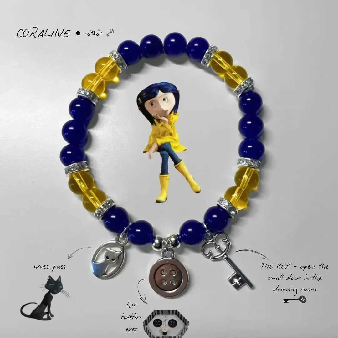NEW Coraline and Wybie Matching Se bracelet Y2k handmade!!C250410