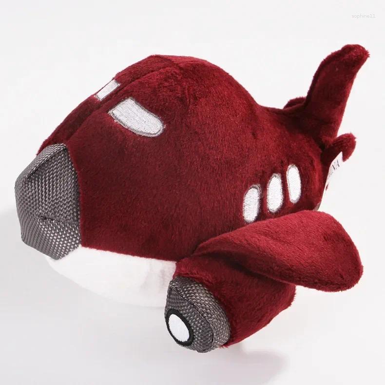 Update Pet Airplane Shaped Grinding Teet Bite Resistant Sound Gnawing Supplies