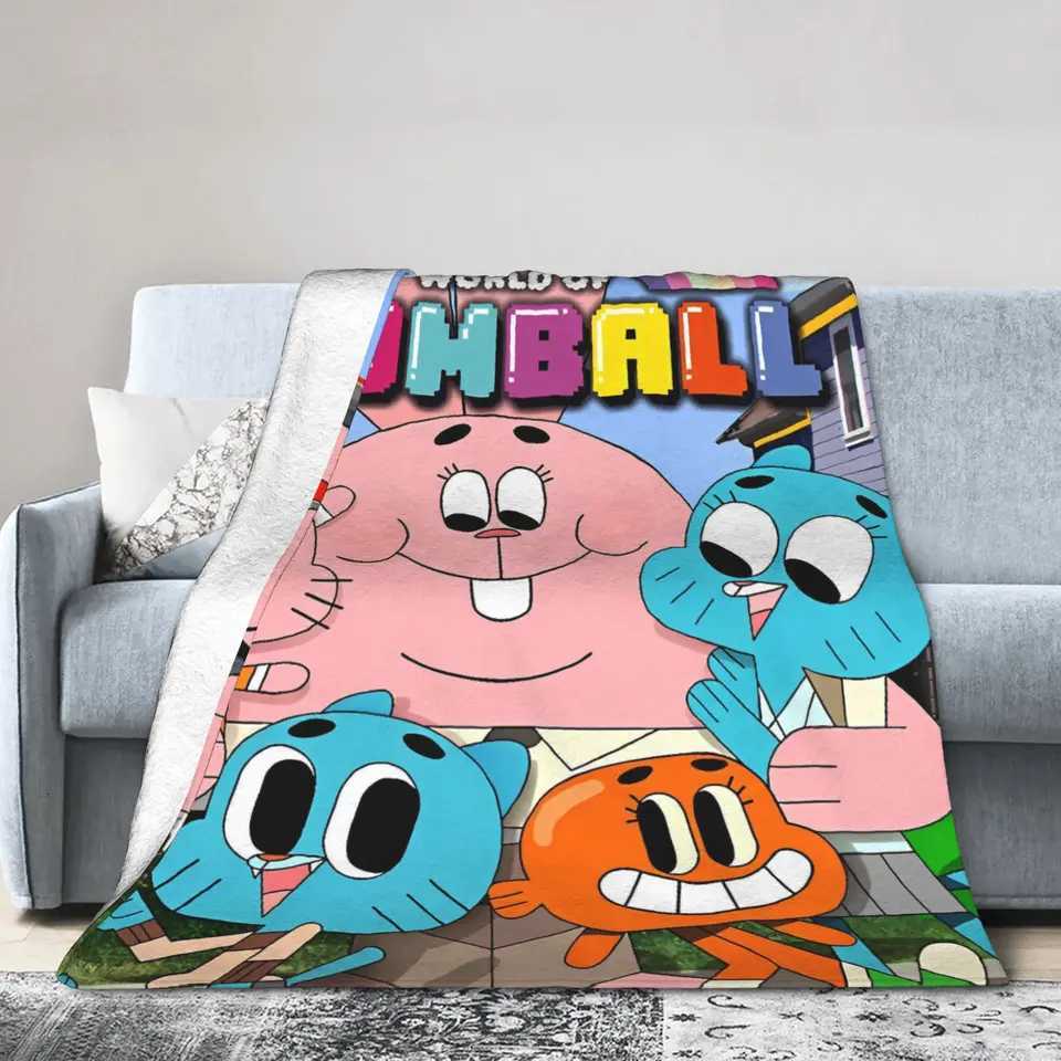 The Amazing World Of Gumballs Soft Warm Blanket Child Plush Throw Blanket Pattern Couch Chair Flannel Bedspread Sofa Bed Cover C251111