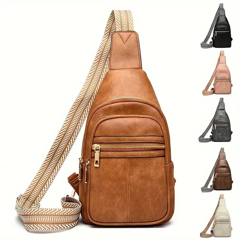 FL- Small Sling Bag for Women Men Crossbody Bags Trendy Bakpack Fanny Packs Chest Bag for Travel
