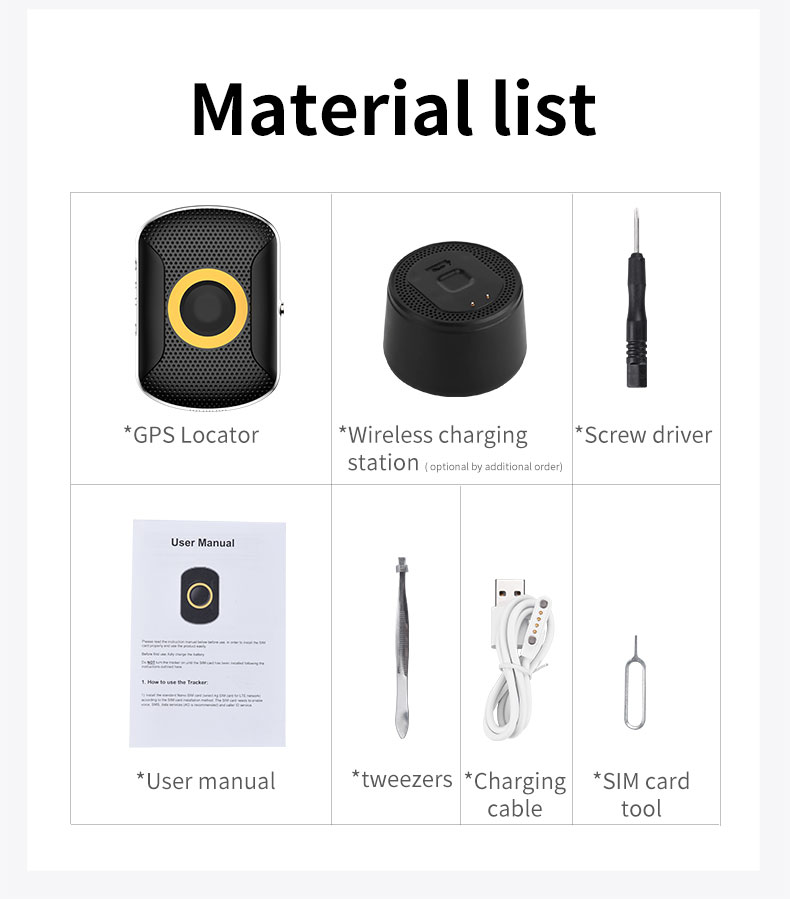 Mini 4G GPS Locator with Wi-Fi & LBS - Durable IP67 Waterproof Design for Ensuring Safety of Family Members and Pets