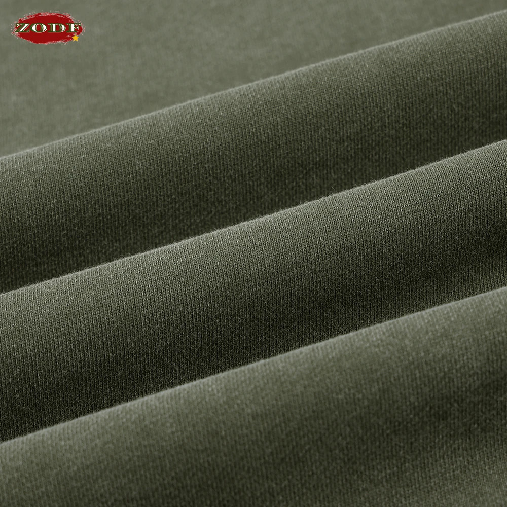 ZODF Autumn Mens Washed Heavy Weight Cotton Hoodies Unisex Retro 2 Peice 430gsm Loose Edge Hooded Pullovers HY1082 251110