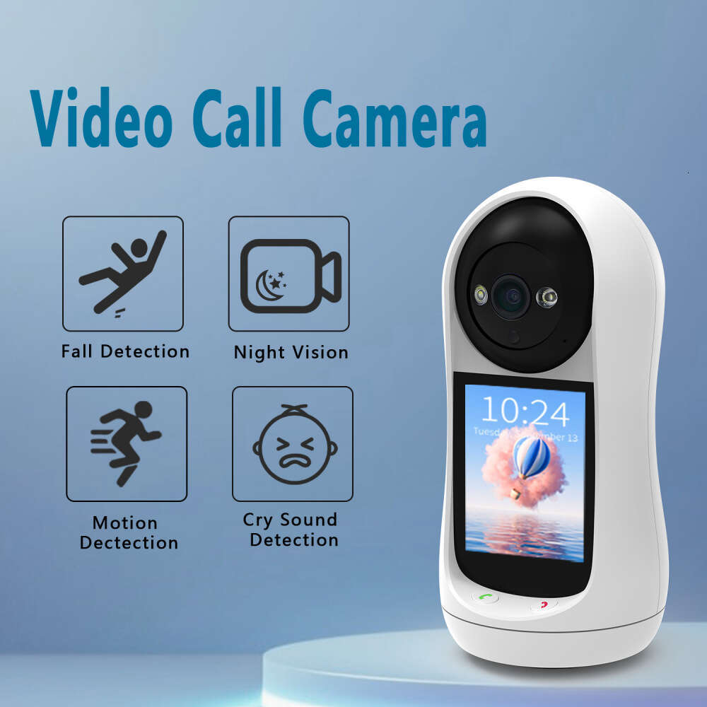 Video call wireless WiFi camera 360 degrees one touch Bluetooth call remote 3M screen bobblehead